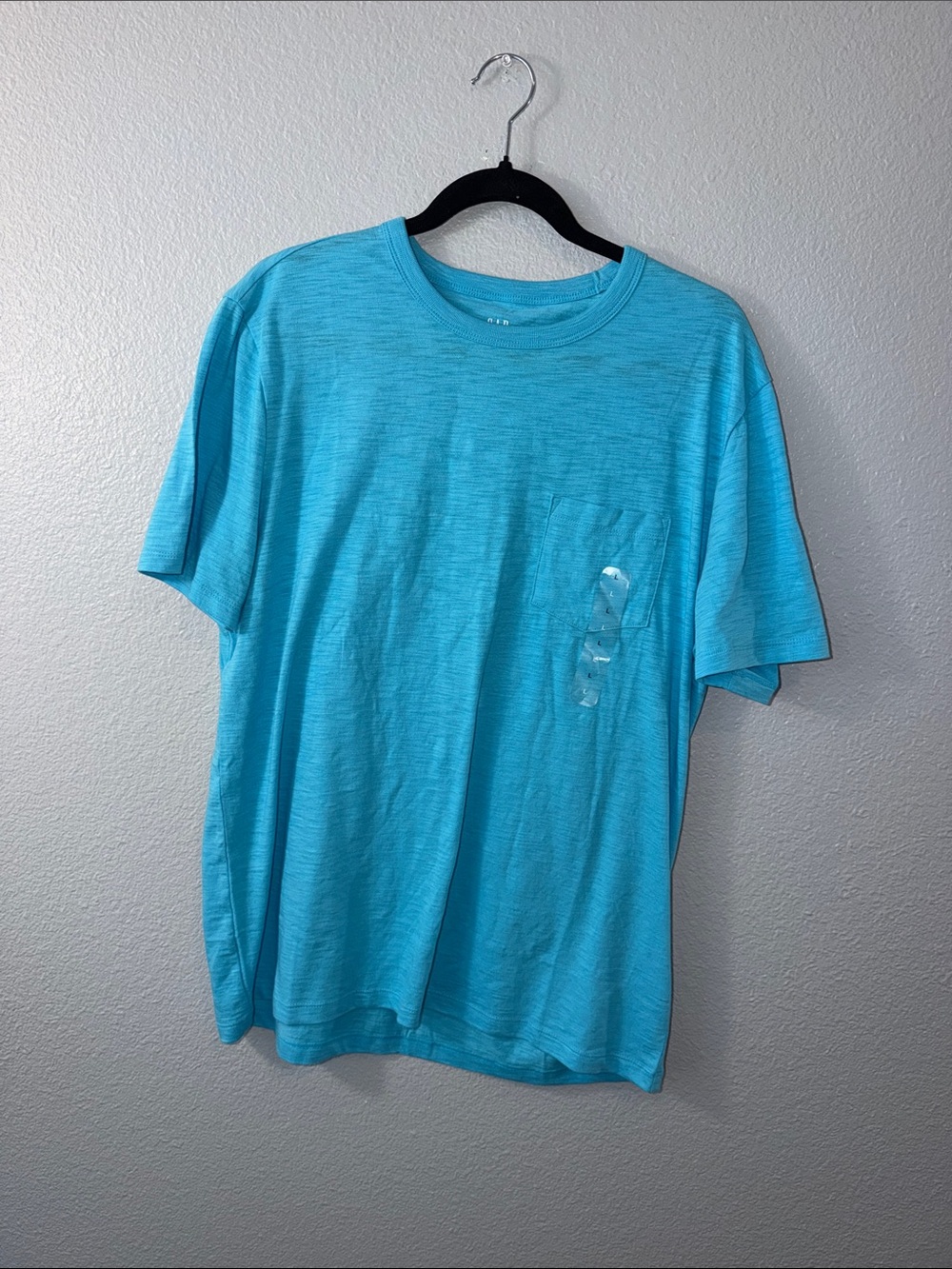 Gap 100%Cotton Women’s Short-Sleeve Pocket Tee - Aqua